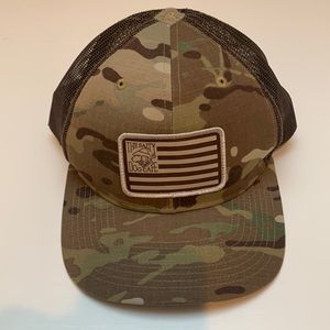The Salty Dog Cafe Logo Camo Ball Cap Hat Adjustable NWOT